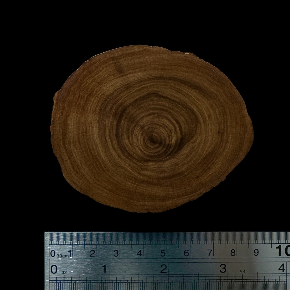 BMSWS118 Black Meat Figured Mysore Sandalwood Slab 11.5mm Thickness 39.2 grams