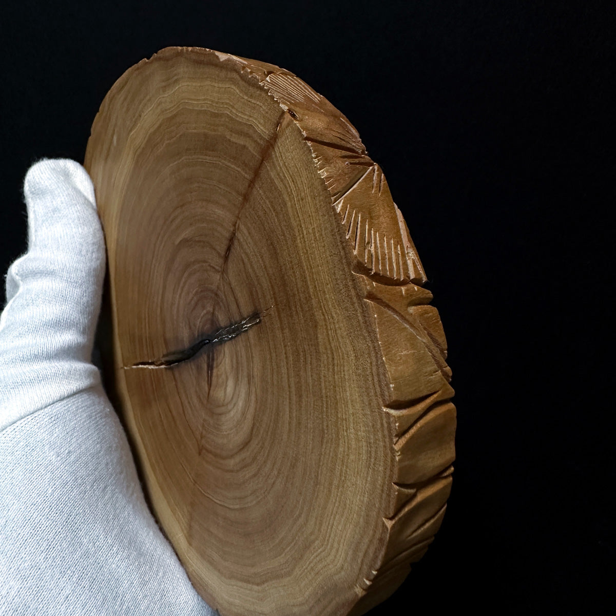 BMSWS190 Black Meat Figured Mysore Sandalwood Slab 15mm Thickness 166 grams