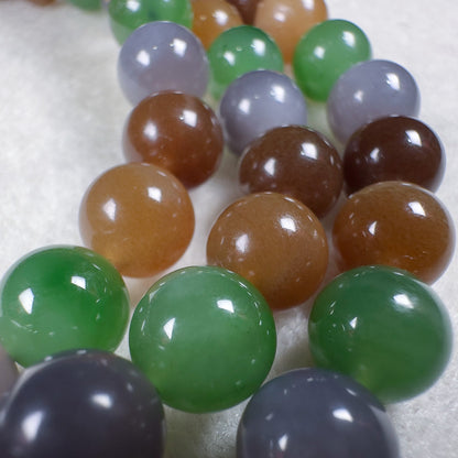 Multi-Origin Nephrite Round Beads Mala 8mm x 108 Beads