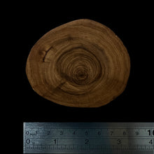 Load image into Gallery viewer, BMSWS112 Black Meat Figured Mysore Sandalwood Slab 11.4mm Thickness 37.3 grams

