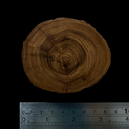 BMSWS116 Black Meat Figured Mysore Sandalwood Slab 11.4mm Thickness 37.5 grams