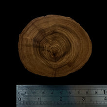 Load image into Gallery viewer, BMSWS116 Black Meat Figured Mysore Sandalwood Slab 11.4mm Thickness 37.5 grams
