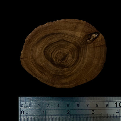 BMSWS118 Black Meat Figured Mysore Sandalwood Slab 11.5mm Thickness 39.2 grams