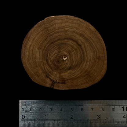 BMSWS119 Black Meat Figured Mysore Sandalwood Slab 11.5mm Thickness 39 grams