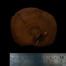 Load image into Gallery viewer, BMSWS169 Black Meat Figured Mysore Sandalwood Slab 7.4mm Thickness 36.3 grams
