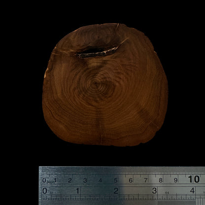 BMSWS172 Black Meat Figured Mysore Sandalwood Slab 7.4mm Thickness 36 grams