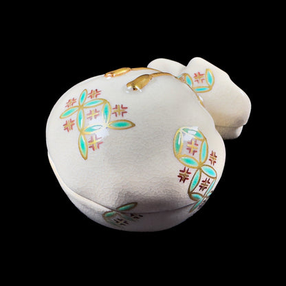Kutani Kosen Kiln “Golden Money Pouch” Kōgō (Pre-loved)