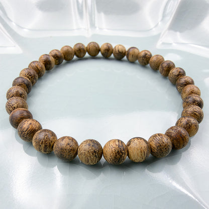 Wild Sarawak Agarwood Round Beads Bracelet 6.1mm x 31 beads