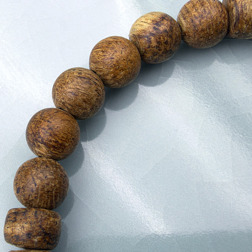 Wild Tarakan Agarwood Spacer Beads Bracelet 5.5mm