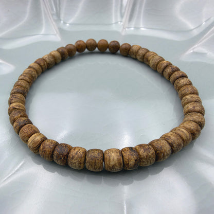 Wild Tarakan Agarwood Spacer Beads Bracelet 5.5mm