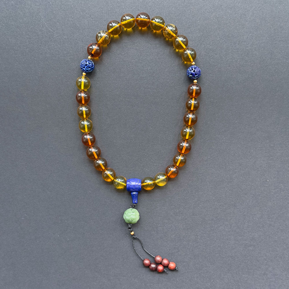 十八子手串 - Imperial Amber Eighteen-Bead Court Bracelet 12mm x 18 Beads