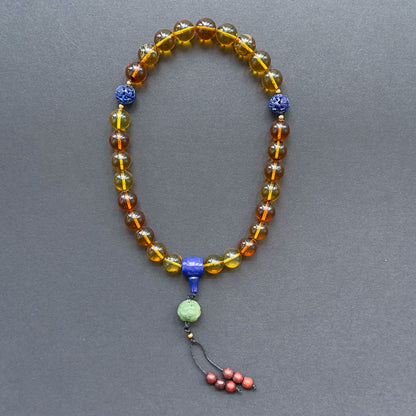 十八子手串 - Imperial Amber Eighteen-Bead Court Bracelet 12mm x 18 Beads