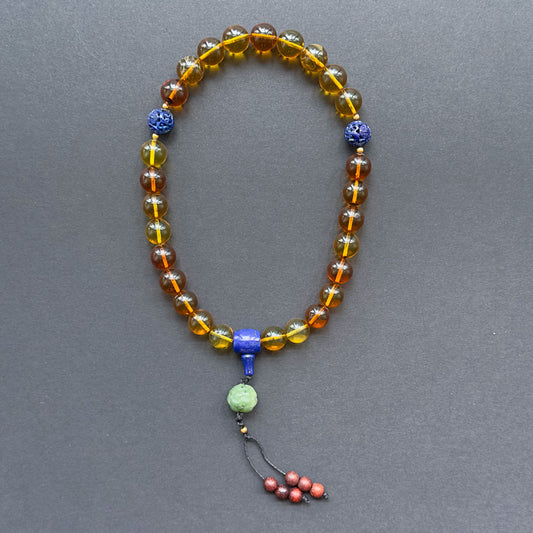 十八子手串 - Imperial Amber Eighteen-Bead Court Bracelet 12mm x 18 Beads
