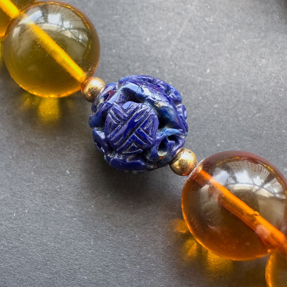 十八子手串 - Imperial Amber Eighteen-Bead Court Bracelet 12mm x 18 Beads