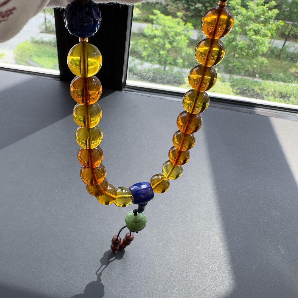 十八子手串 - Imperial Amber Eighteen-Bead Court Bracelet 12mm x 18 Beads
