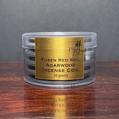 Fusen Red Soil Agarwood Incense Coil 10g