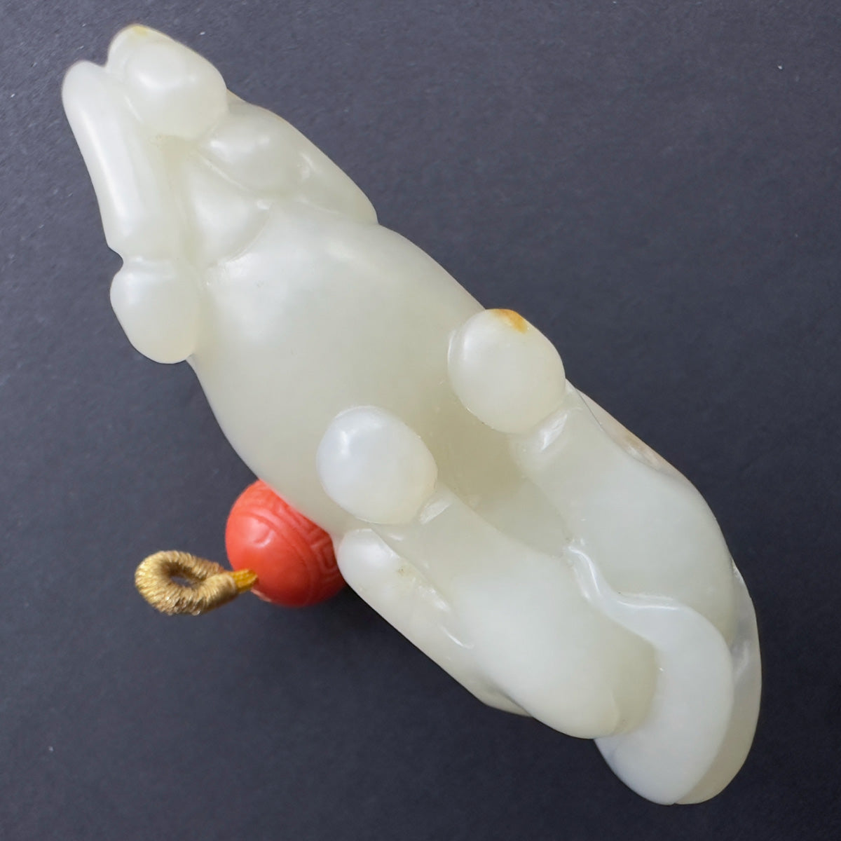 Horse and Monkey Nephrite Pendant 馬上封侯 和田玉籽料
