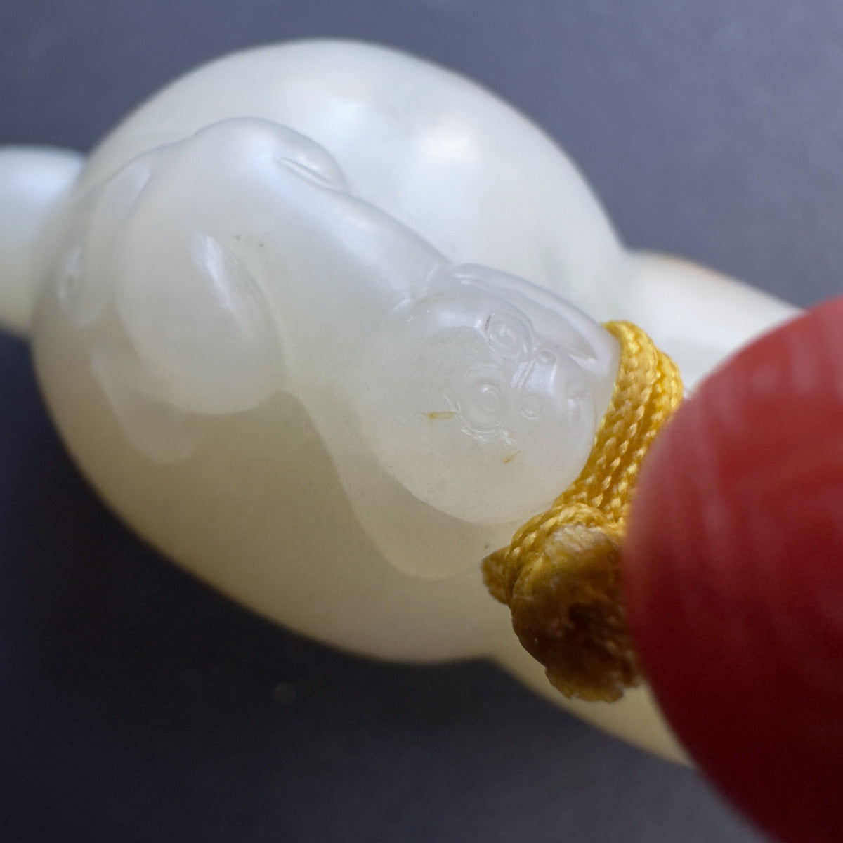 Horse and Monkey Nephrite Pendant 馬上封侯 和田玉籽料