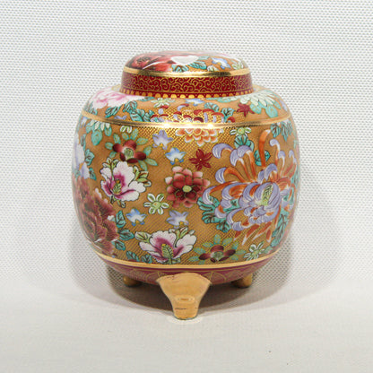 Kutani-Ware Kōro Garden Eternally in Bloom (Round) (Big)