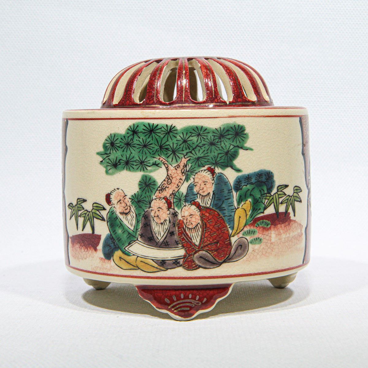 Kutani-Ware Kōro Nishiki Iroe