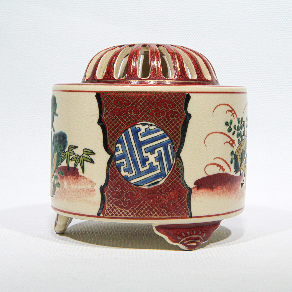 Kutani-Ware Kōro Nishiki Iroe