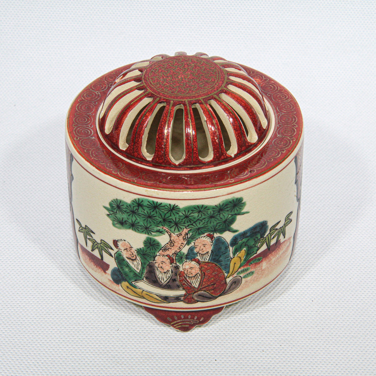 Kutani-Ware Kōro Nishiki Iroe