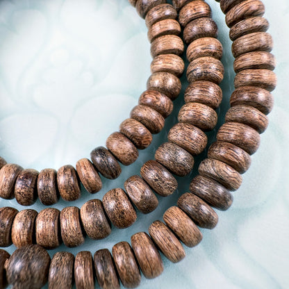 Wild Nusantara Agarwood Disc-Shaped 108 Mala