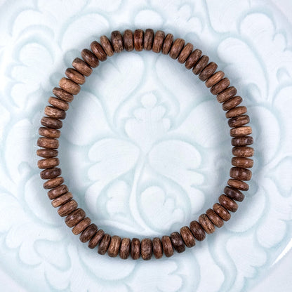Wild Nusantara Agarwood Disc-Shaped Bracelet