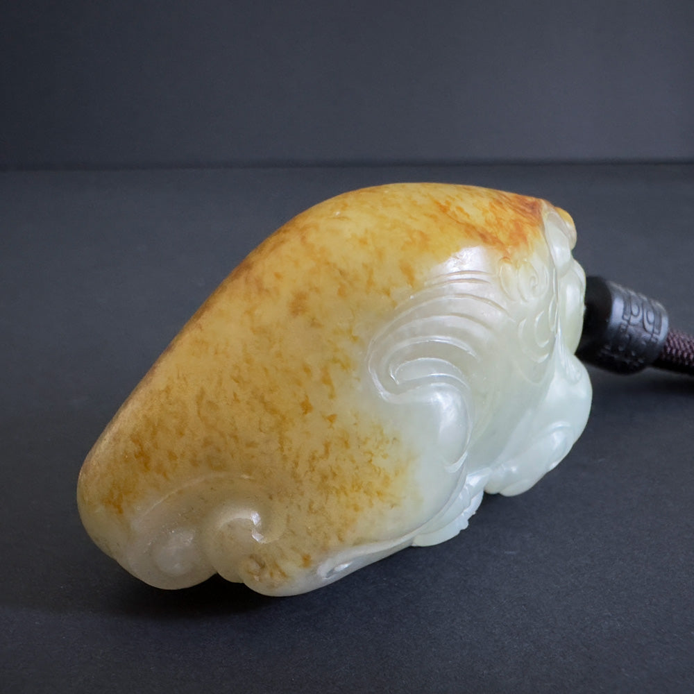 Premium Nephrite Pixiu  - Fortune’s Crimson Crest 鸿运当头