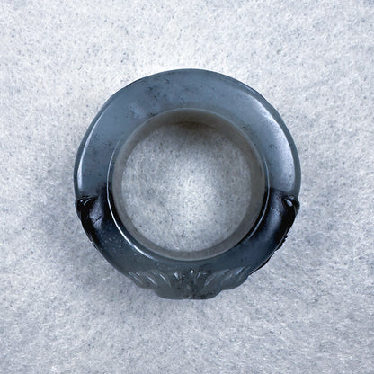 Qinghua Nephrite "Garuda" Thumb Ring 22.1mm