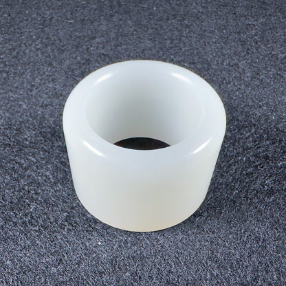 Russian White Nephrite Thumb Ring 22.1mm