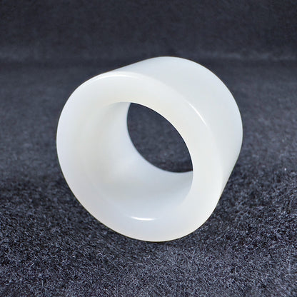 Russian White Nephrite Thumb Ring 22.1mm