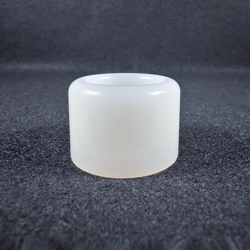 Top-Grade Russian White Nephrite Thumb Ring 22.1mm