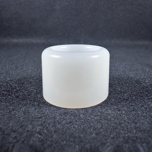 Top-Grade Russian White Nephrite Thumb Ring 22.1mm