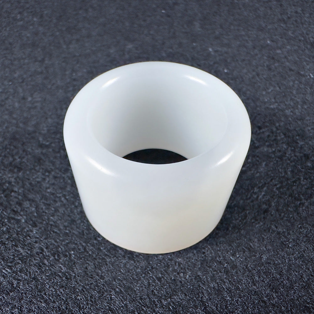 Top-Grade Russian White Nephrite Thumb Ring 22.1mm