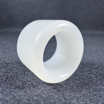 Top-Grade Russian White Nephrite Thumb Ring 22.1mm