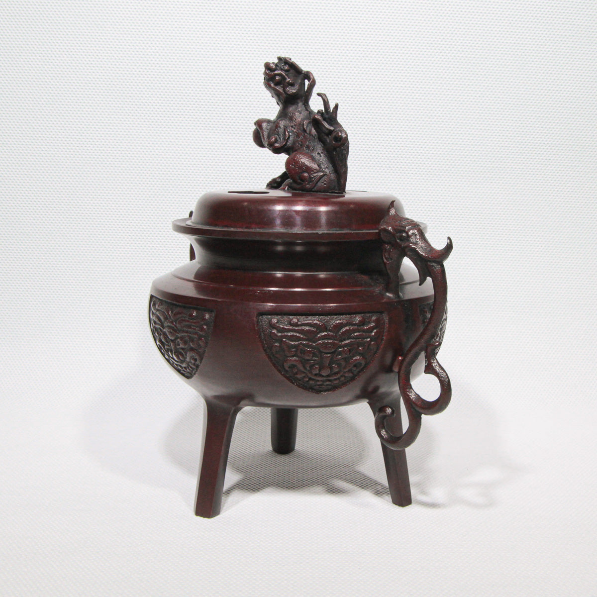 Takaoka Bronze Kōro Yamato-style Lion Lid