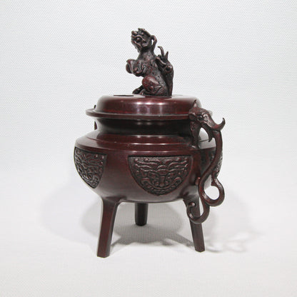 Takaoka Bronze Kōro Yamato-style Lion Lid