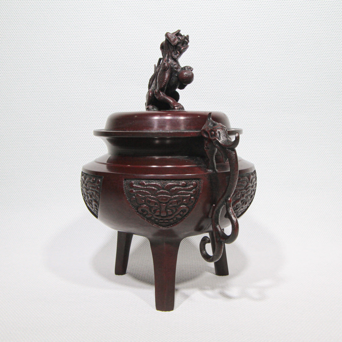 Takaoka Bronze Kōro Yamato-style Lion Lid